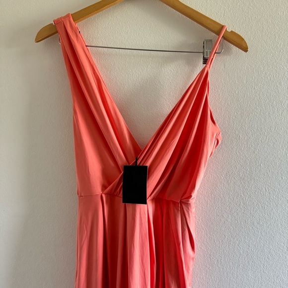 NWT NBD X Revolve Sangria Sherbet Slit Gown size Small - Picture 6 of 14
